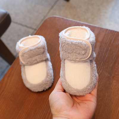 HAIZHIW 0-18M Moda Bebeluș Toamnă Iarnă Cizme Bebeluș Fetiță Băieți Iarna Călduți Pantofi Copii mici Mingi Fuzzy First Walkers Pantofi pentru copii