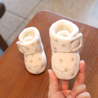HAIZHIW 0-18M Moda Bebeluș Toamnă Iarnă Cizme Bebeluș Fetiță Băieți Iarna Călduți Pantofi Copii mici Mingi Fuzzy First Walkers Pantofi pentru copii