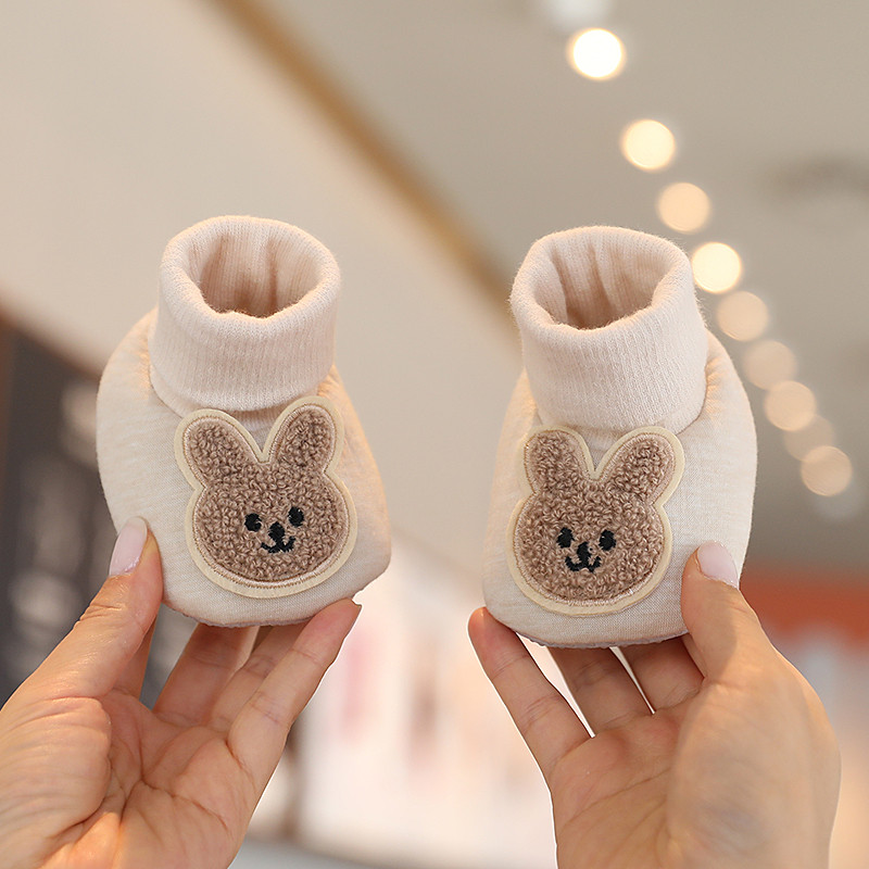 Μικρό κορίτσι Πλεκτό First Walkers Snow Boots Παπούτσια Νεογέννητο μωρό Φθινόπωρο Χειμώνας Βαμβάκι Ζεστή μαλακή σόλα Λούτρινο Prewalker