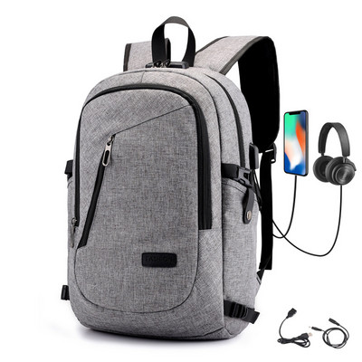 Κλασικό Oxford Laptop Backpack Ανδρική φόρτιση 15,6 ιντσών υπολογιστή Σακίδιο ταξιδιού ανδρικής τσάντας μεγάλης χωρητικότητας Σχολή