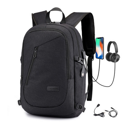 Κλασικό Oxford Laptop Backpack Ανδρική φόρτιση 15,6 ιντσών υπολογιστή Σακίδιο ταξιδιού ανδρικής τσάντας μεγάλης χωρητικότητας Σχολή