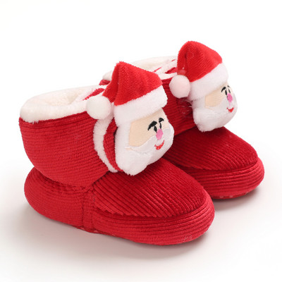 Christmas Warm Shoes 2023 Baby Toddler First Step Μικρό παιδί Χειμερινά παπούτσια για αγόρια και κορίτσια Χριστουγεννιάτικος ρόλος Παίξτε χαριτωμένο νήπιο κινουμένων σχεδίων