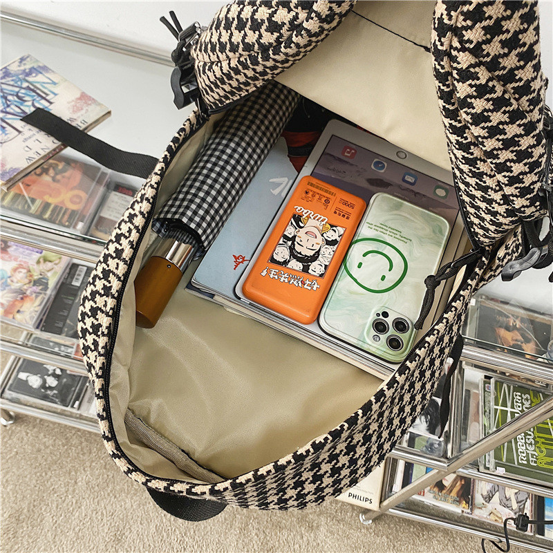 ΝΕΟ Γυναικείο Πλεκτό Σακίδιο Πλάτης Πολυτελείας Γυναικείας Γυναικείας Σχολικής Τσάντας Σχεδιαστής Γυναικείο Σακίδιο πλάτης κολεγιακού μοτίβο μεγάλης χωρητικότητας