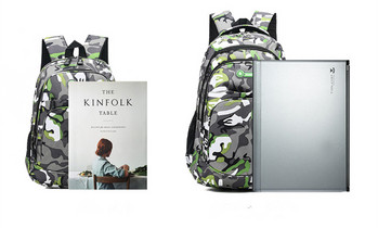 Ανδρικό σακίδιο πλάτης 20-35L Αδιάβροχο ταξιδιού Κορυφαίας ποιότητας Σχολικές τσάντες μεγάλης χωρητικότητας Πολυεστέρας Fashion Man Book Τσάντες Casual Oxford Bag