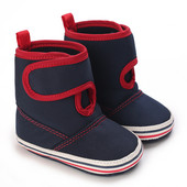 Cizme de zăpadă de iarnă pentru bebeluși Culoare uni Cizme de zăpadă de iarnă pentru copii Bumbac moale Talpă din bumbac Pantof pentru copii mici Cizme de zăpadă de iarnă pentru copii Culoare uni W