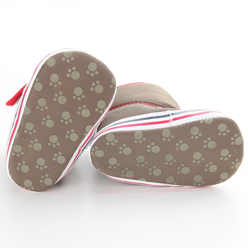 Cizme de zăpadă de iarnă pentru bebeluși Culoare uni Cizme de zăpadă de iarnă pentru copii Bumbac moale Talpă din bumbac Pantof pentru copii mici Cizme de zăpadă de iarnă pentru copii Culoare uni W