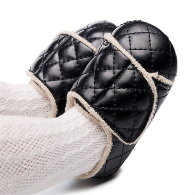 0-18M újszülött baba lányok hercegnő cipők Diamond Check PU Flats ruha sétacipők kisgyermekek első sétálóinak