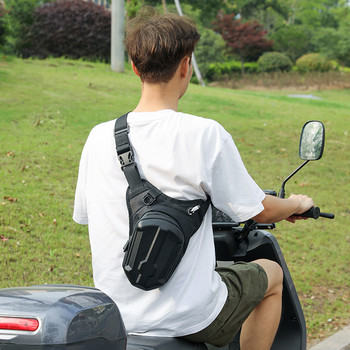 Мотоциклетна чанта с падащ крак, твърда черупка, мотоциклетна чанта за крака, водоустойчива многофункционална чанта за мобилен телефон Аксесоари за каране