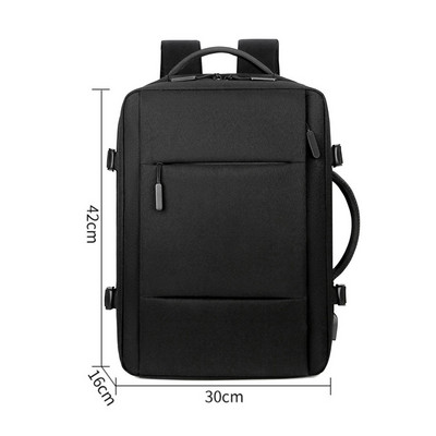 Σακίδιο ταξιδιού Γυναικείο επαγγελματικό σακίδιο πλάτης για φορητό υπολογιστή Αδιάβροχο μεγάλο σακίδιο με USB φόρτισης πτήσης Εγκεκριμένο αθλητικό τσαντάκι