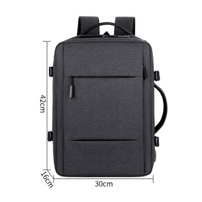 Σακίδιο ταξιδιού Γυναικείο επαγγελματικό σακίδιο πλάτης για φορητό υπολογιστή Αδιάβροχο μεγάλο σακίδιο με USB φόρτισης πτήσης Εγκεκριμένο αθλητικό τσαντάκι