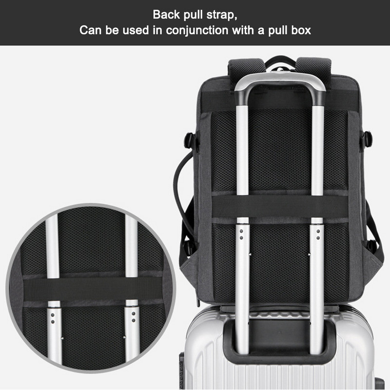 Σακίδιο ταξιδιού Γυναικείο επαγγελματικό σακίδιο πλάτης για φορητό υπολογιστή Αδιάβροχο μεγάλο σακίδιο με USB φόρτισης πτήσης Εγκεκριμένο αθλητικό τσαντάκι