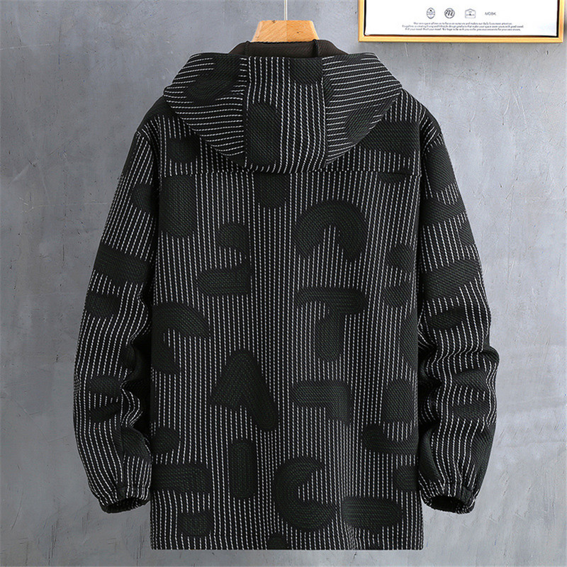 Kevadine sügisjope Meeste 10xl Plus Size Mantel Mood vabaaja kapuutsiga jakid Meeste Suur 10xl Mantlid Camo Stripe Design