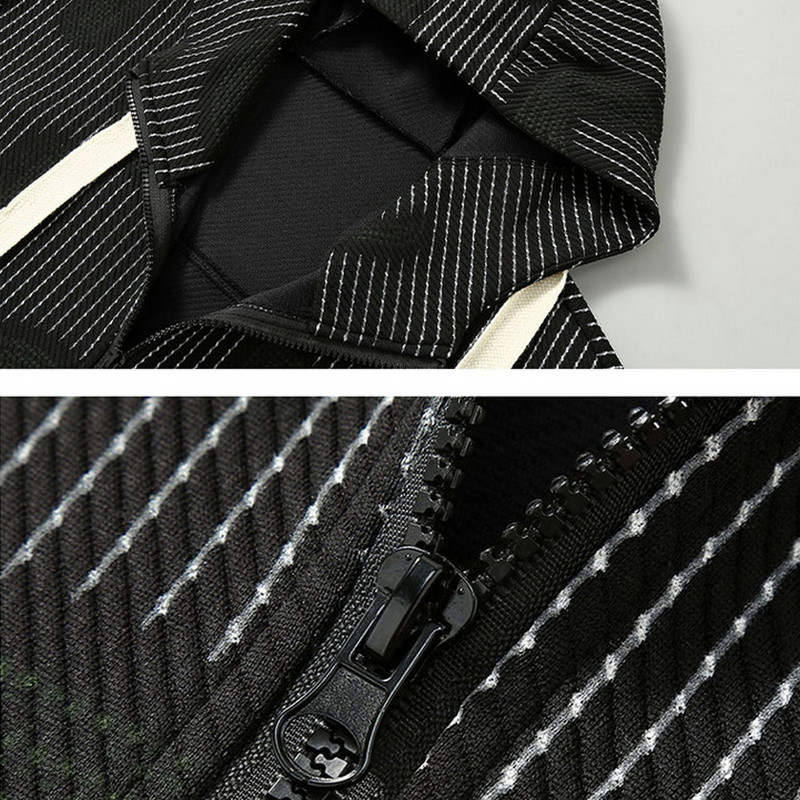 Kevadine sügisjope Meeste 10xl Plus Size Mantel Mood vabaaja kapuutsiga jakid Meeste Suur 10xl Mantlid Camo Stripe Design