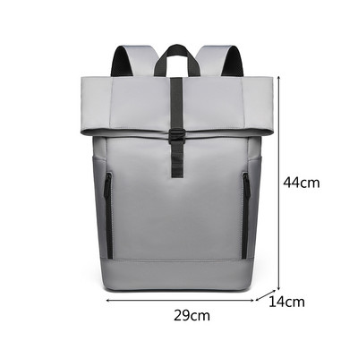 Σακίδιο πλάτης υπολογιστή για άνδρες 17,3'' Σακίδιο πλάτης μεγάλης χωρητικότητας Τσάντα θύρας USB Επαγγελματικό σακίδιο πλάτης Oxford ανθεκτικό στη φθορά Αδιάβροχο ταξίδι Β