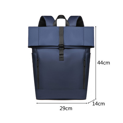 Σακίδιο πλάτης υπολογιστή για άνδρες 17,3'' Σακίδιο πλάτης μεγάλης χωρητικότητας Τσάντα θύρας USB Επαγγελματικό σακίδιο πλάτης Oxford ανθεκτικό στη φθορά Αδιάβροχο ταξίδι Β