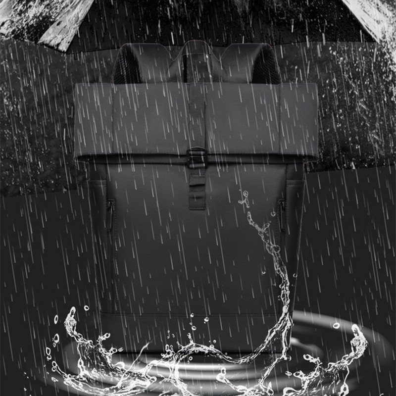 Σακίδιο πλάτης υπολογιστή για άνδρες 17,3'' Σακίδιο πλάτης μεγάλης χωρητικότητας Τσάντα θύρας USB Επαγγελματικό σακίδιο πλάτης Oxford ανθεκτικό στη φθορά Αδιάβροχο ταξίδι Β