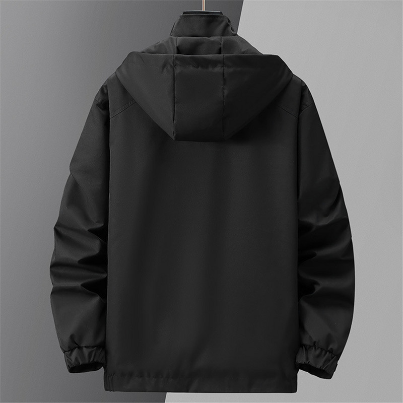 Jachetă de vânt pentru bărbați 10XL Jachete cargo de mărime mare, la modă, ocazional, haine de culoare uni, pentru bărbați, îmbrăcăminte exterioară de dimensiuni mari, largi