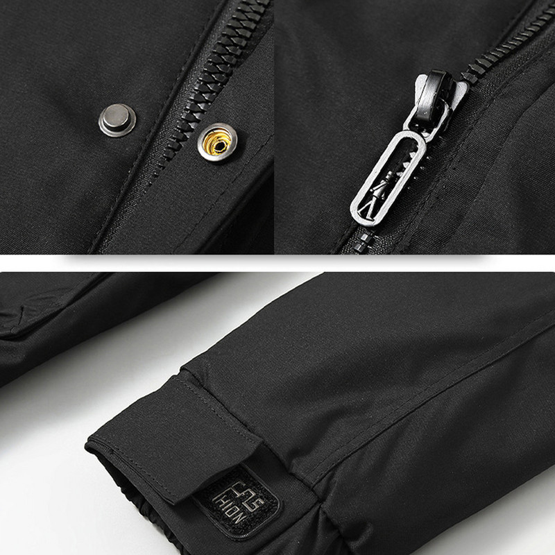 Jachetă de vânt pentru bărbați 10XL Jachete cargo de mărime mare, la modă, ocazional, haine de culoare uni, pentru bărbați, îmbrăcăminte exterioară de dimensiuni mari, largi