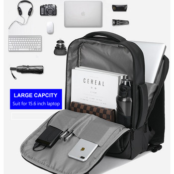 Ανδρικό σακίδιο πλάτης φορητού υπολογιστή μάρκας VORMOR 14 15,6 ιντσών Αδιάβροχα σχολικά σακίδια φόρτισης USB Επαγγελματική ανδρική τσάντα ταξιδιού Νέα