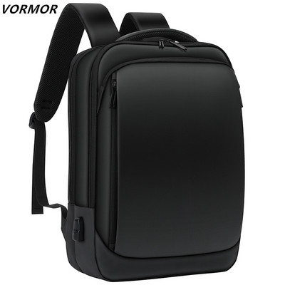 VORMOR марка раница за лаптоп Мъжки 14 15,6 инча Водоустойчиви ученически раници USB зареждане Бизнес мъжка пътна чанта Нова