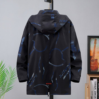 Μπουφάν 10XL Plus Size Windbreaker Ανδρικά 2022 Μπουφάν Ανοιξιάτικα Παλτό Ανδρικό Casual Μακρύ Μπουφάν 10XL Μεγάλο μέγεθος Εξωτερικά Ενδύματα