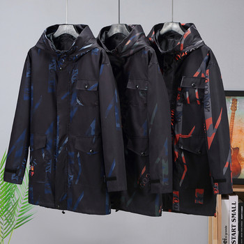 Μπουφάν 10XL Plus Size Windbreaker Ανδρικά 2022 Μπουφάν Ανοιξιάτικα Παλτό Ανδρικό Casual Μακρύ Μπουφάν 10XL Μεγάλο μέγεθος Εξωτερικά Ενδύματα