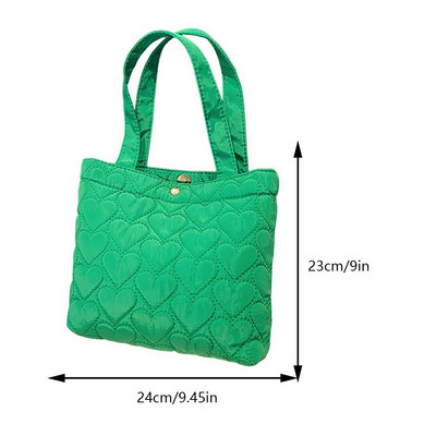 Σχεδιαστής φουσκωμένη τσάντα ώμου Γυναικεία καπιτονέ Space Βαμβακερή πουπουλένια επένδυση με φτερά μεγάλης χωρητικότητας Τσάντα χειρός για χειμερινές αγορές