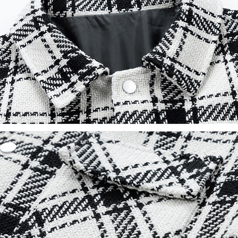 Pánska kockovaná bunda, veľkosť 8XL 9XL, jarná a jesenná kockovaná bunda, pánska móda, ležérne bundy s gombíkovým výstrihom, vrchné oblečenie