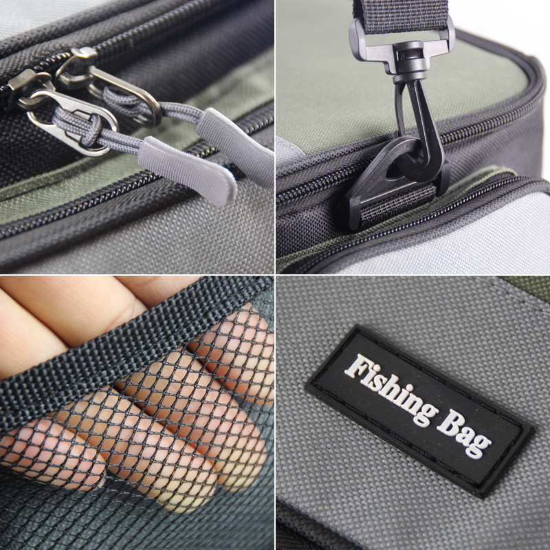 Πολυλειτουργική τσάντα ψαρέματος Θήκη αποθήκευσης εξοπλισμού με καρούλι ψαρέματος μεγάλης χωρητικότητας Είδη ψαρέματος σε εξωτερικό χώρο Τσάντες χιαστί ώμου