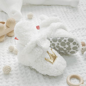 Χειμερινές κάλτσες μωρών Παπούτσια Κορώνα Μαλακή σόλα Ζεστό χνούδι που δεν πέφτει Παπούτσια για αγόρια για κορίτσια Παπούτσια για πρώτη φορά