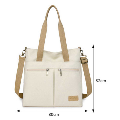 Dámske plátené tašky Módne kabelky Tašky cez rameno Tašky cez rameno Crossbody Tašky Tote Veľkokapacitné pracovné tašky tašky pre ženy