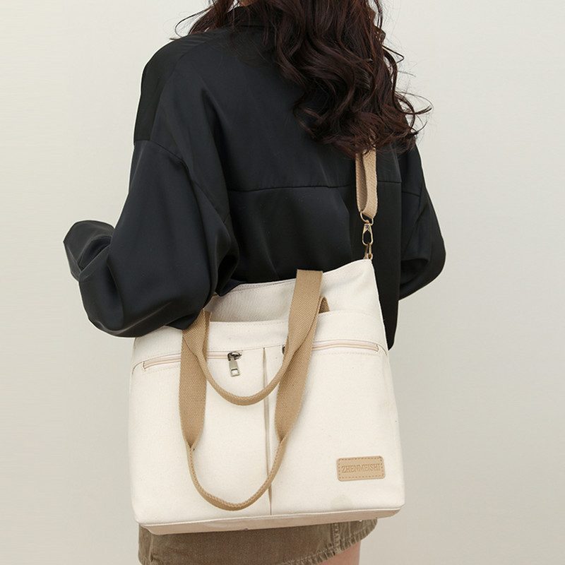 Dámske plátené tašky Módne kabelky Tašky cez rameno Tašky cez rameno Crossbody Tašky Tote Veľkokapacitné pracovné tašky tašky pre ženy