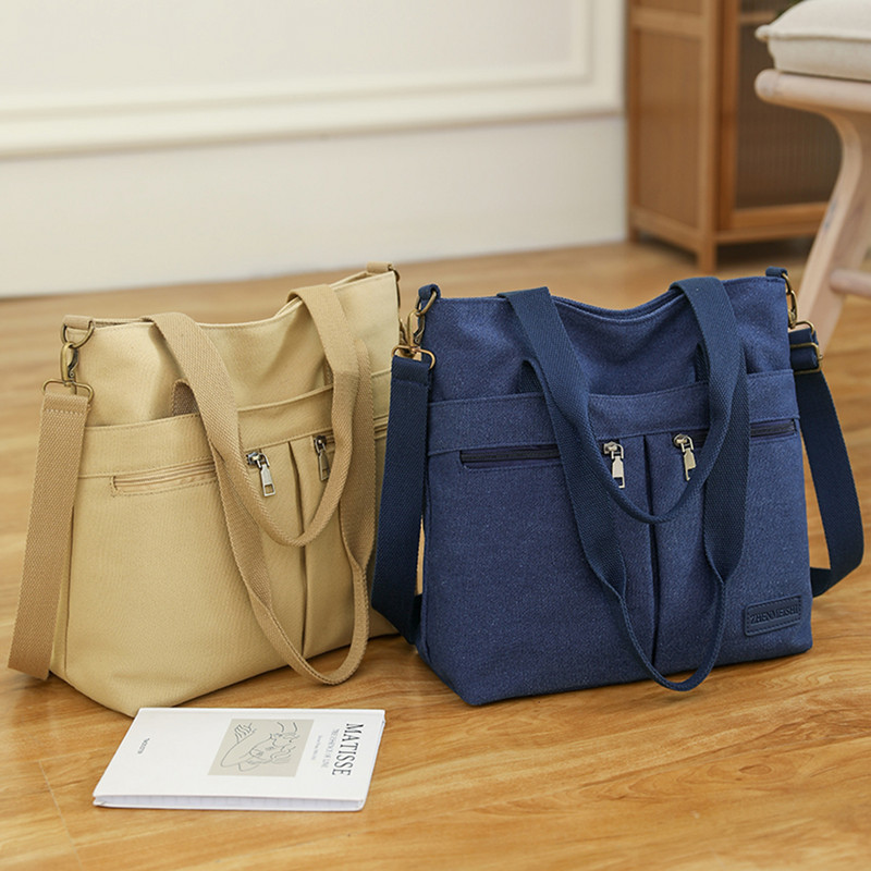 Dámske plátené tašky Módne kabelky Tašky cez rameno Tašky cez rameno Crossbody Tašky Tote Veľkokapacitné pracovné tašky tašky pre ženy