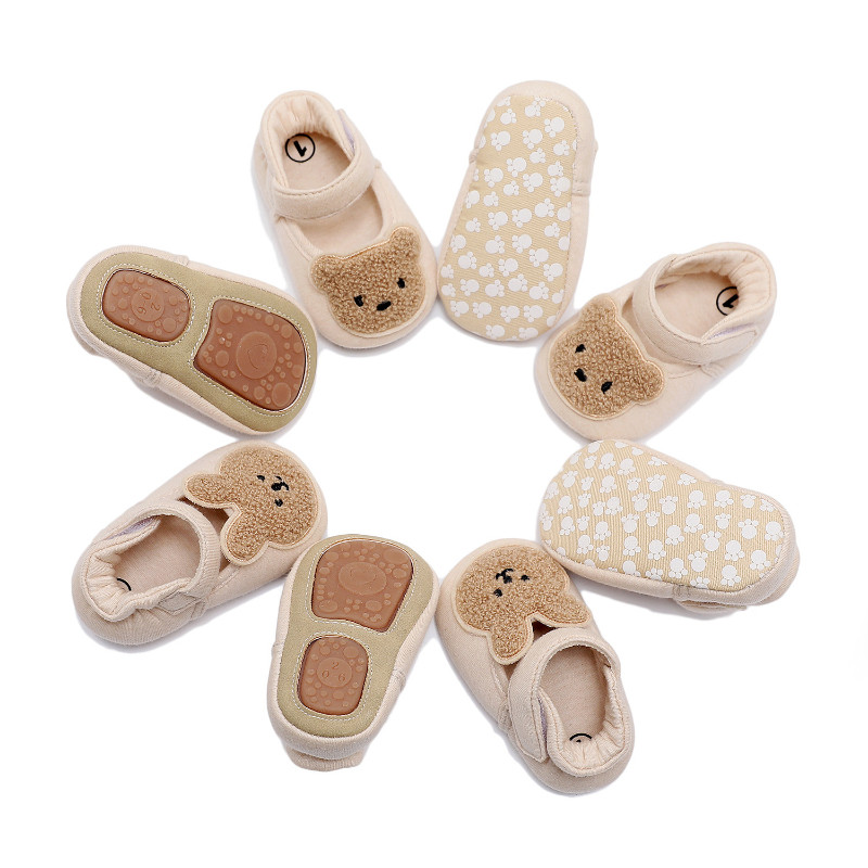 2022 New Toddler Newborn Baby Shoes Boys' Girls' Slippers Prewalker Casual Shoes Winter Small Animals First Walkers