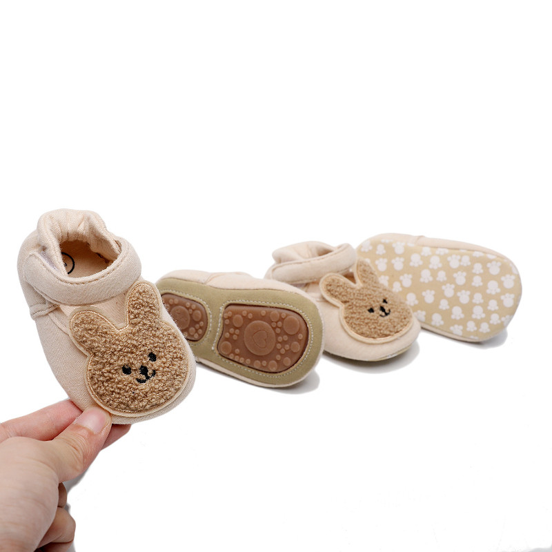 2022 New Toddler Newborn Baby Shoes Boys' Girls' Slippers Prewalker Casual Shoes Winter Small Animals First Walkers