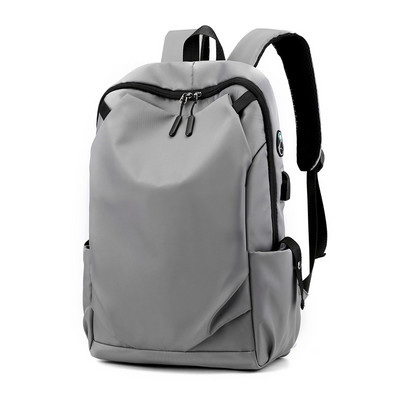 Backpack Leisure Laptop Τσάντα υπολογιστή 14 ιντσών Θύρα φόρτισης USB Ανδρική ελαφριά αδιάβροχη τσάντα ταξιδιωτικού βιβλίου Student Commuter Boo