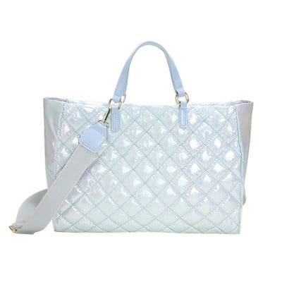 Dámska malá taška Totes, zimná bavlnená polstrovaná nafúknutá taška s hornou rukoväťou, veľká kapacita, módna prešívaná kabelka s vyšívacou niťou