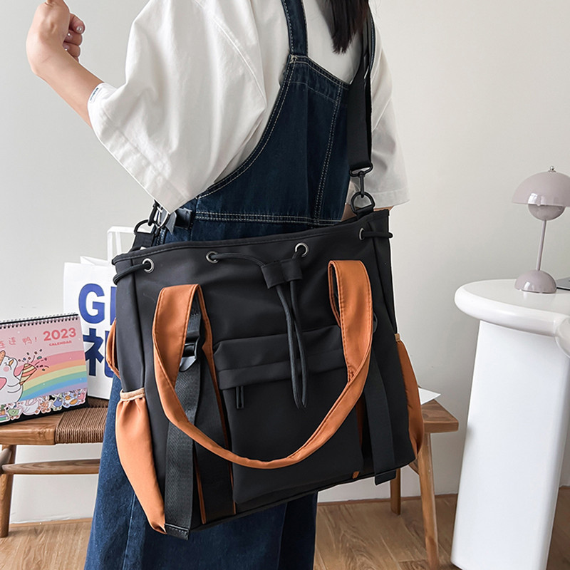 Νέα μόδα γυναικεία τσάντα ώμου 2023 Nylon μεγάλη τσάντα Casual γυναικείες τσάντες φοιτητική τσάντα βιβλίου Τσάντα χιαστί μεγάλης χωρητικότητας