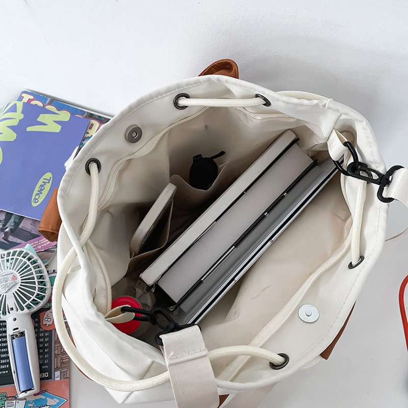 Νέα μόδα γυναικεία τσάντα ώμου 2023 Nylon μεγάλη τσάντα Casual γυναικείες τσάντες φοιτητική τσάντα βιβλίου Τσάντα χιαστί μεγάλης χωρητικότητας