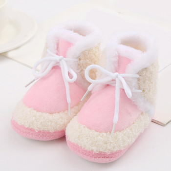Μέγεθος 5 Βρεφικά παπούτσια Μόδα Flat ζεστά βαμβακερά μποτάκια Χαριτωμένα μαλακά σόλα Baby toddler Cotton Booties