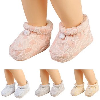 Удобни бебешки обувки Детски обувки с мека подметка Топли бебешки обувки за малко дете Памучни ботуши
