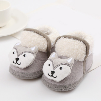 Denné topánky Zimné čižmy Módne ploché teplé bavlnené čižmy Roztomilé detské bavlnené čižmy s mäkkou podrážkou