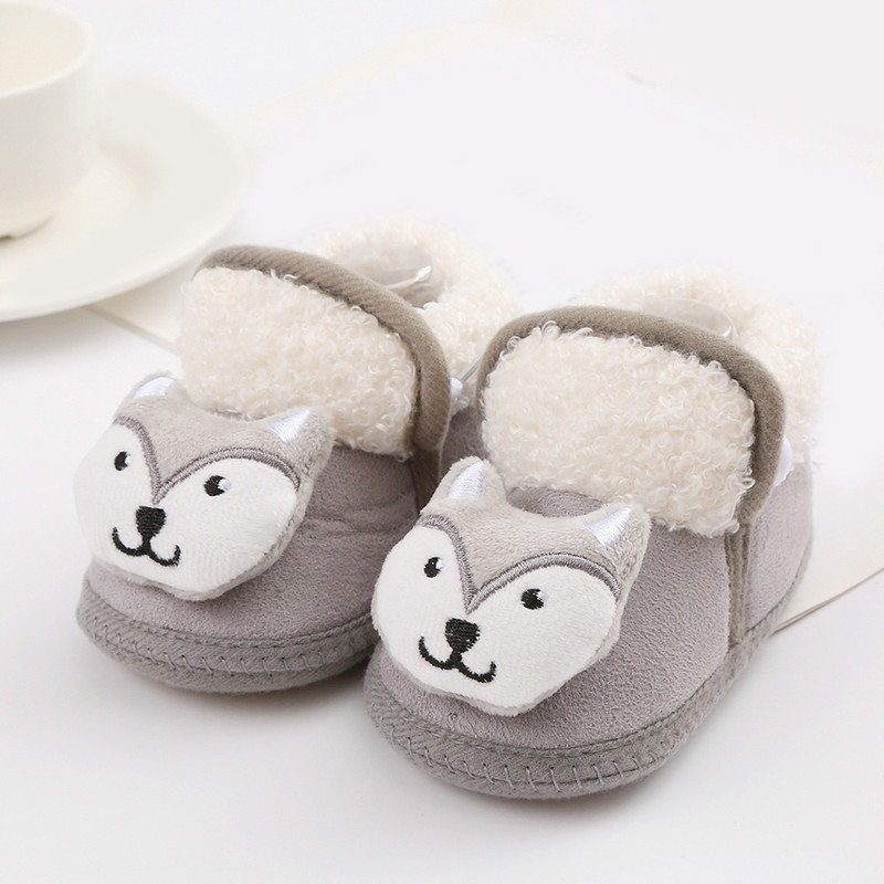 Denné topánky Zimné čižmy Módne ploché teplé bavlnené čižmy Roztomilé detské bavlnené čižmy s mäkkou podrážkou