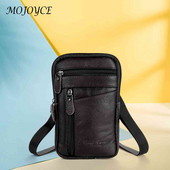 Genți de umăr din piele naturală la modă Genți de mână pentru bărbați de afaceri de culoare solidă