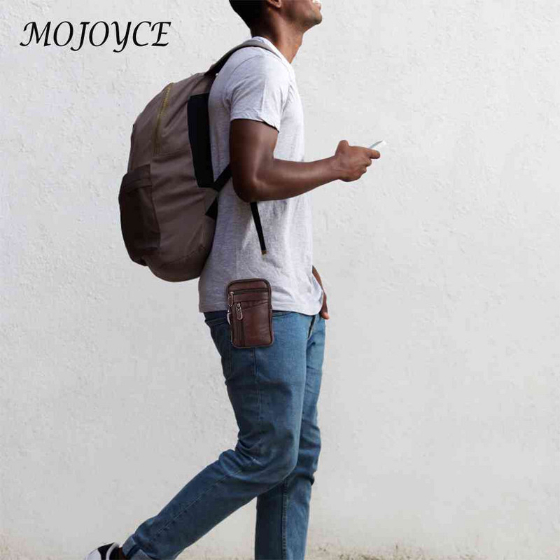 Genți de umăr din piele naturală la modă Genți de mână pentru bărbați de afaceri de culoare solidă