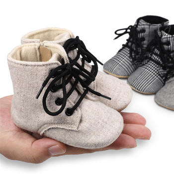 Παπούτσια Casual για νεογέννητα μωρά Μονόχρωμα/Houndstooth Αθλητικά παπούτσια για αγόρια και κορίτσια Μαλακή σόλα, αντιολισθητική σόλα για νήπια First Walkers