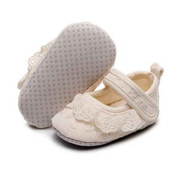 Lace Border Baby Floor Sock Παπούτσια για Παιδιά Νεογέννητα Βρεφικά Βρέφη Μικρή Μαλακή Σόλα Anti-skip First Walker Παιδικά παπούτσια για το σπίτι
