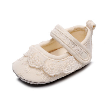 Lace Border Baby Floor Sock Παπούτσια για Παιδιά Νεογέννητα Βρεφικά Βρέφη Μικρή Μαλακή Σόλα Anti-skip First Walker Παιδικά παπούτσια για το σπίτι