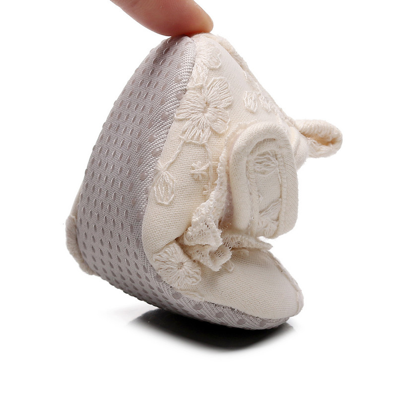 Lace Border Baby Floor Sock Παπούτσια για Παιδιά Νεογέννητα Βρεφικά Βρέφη Μικρή Μαλακή Σόλα Anti-skip First Walker Παιδικά παπούτσια για το σπίτι