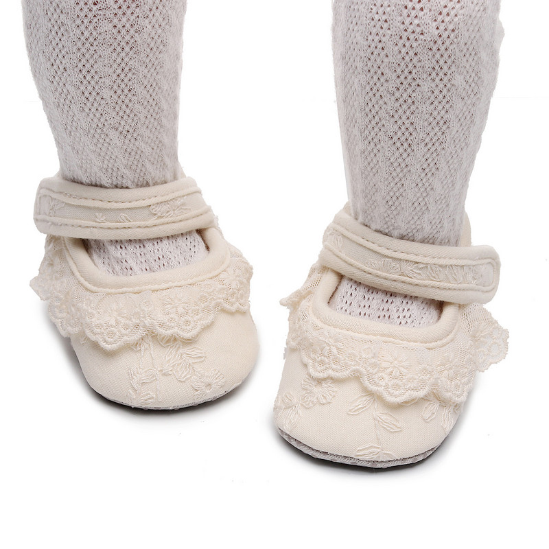Lace Border Baby Floor Sock Παπούτσια για Παιδιά Νεογέννητα Βρεφικά Βρέφη Μικρή Μαλακή Σόλα Anti-skip First Walker Παιδικά παπούτσια για το σπίτι